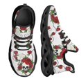 thumbnail image 1 of Zapatos de calavera con girasol y rosa para mujer, zapatillas de plataforma blancas y negras, zapatos casuales, zapatillas de mujer, 1 of 6
