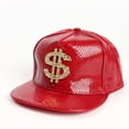 thumbnail image 3 of WZXFASHION Unisex Shiny Skin Baseball Caps With Embroidered Sign Clothing Shoes & Accessories Red One Size, 3 of 3