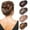 Elliptical four piece set 4, variant on New flat retro elegant oval hair clip with a back of the head disc and a curved arc-shaped design, featuring a shark clip for girls' hair accessories and headwear