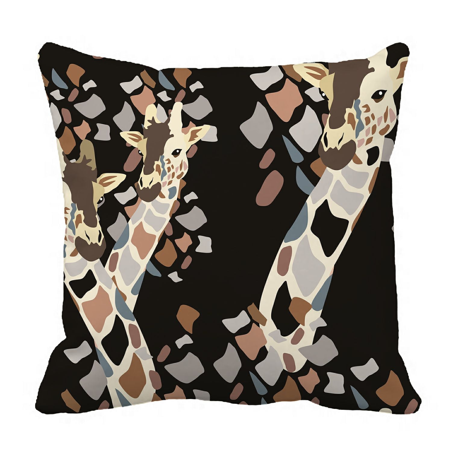 PHFZK Abstract Pillow Case, Cute Animal Giraffe Pillowcase Throw Pillow