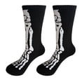 thumbnail image 4 of AWZXDE Halloween Crew Socks Skeleton Novelty Printed Socks for Adults for Halloween Cosplay Theme Party and Casual Home Lounging Activities, 4 of 7