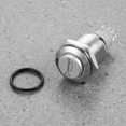 thumbnail image 4 of HEALEEP 2Pcs Solar Inverter Fuse Push Button Switch Metal Silver For Car Use, 4 of 8