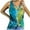 Green womens tank tops 09, variant on Wycnly Tank Top for Women Tie-Dye Print U-Neck Sleeveless T Shirts Summer Plus Size Fashion Strappy Twist Knotted Vest Blouses Dark Blue XXXL Clothes