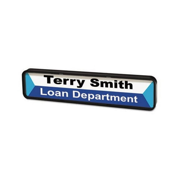 DIY Sign Plastic Plastic, 9 3/8 x 2, Black