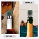 thumbnail image 3 of PENIKOKO 2Ud Tapones De Cristal Verde Para Botella Con Función De Conservación Para Vino Y Cerveza, 3 of 8