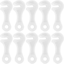 FRCOLOR  10 Pcs Tent Rope Buckle Wallaroo Foldable Bucket Collapsible White