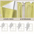 thumbnail image 5 of Swag Valance Curtains for Windows, Yellow Beige Striped Light Filtering Kitchen Curtains with Rod Pocket, Modern Farmhouse Retro Lines Window Treatment Valances for Living Room, 36x36 - 2 PCS, 5 of 9