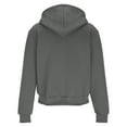 thumbnail image 4 of IYTR Hoodies for Men Casual Long Sleeve Hooded Sweatshirts Solid Color Comfy Cargo Pullover Athletic Hoodies with Zip Pockets (Gray,XXL), 4 of 4
