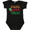 thumbnail image 3 of Inktastic Christmas Baking Spirits Bright with Green Oven Mit Boys or Girls Baby Bodysuit, 3 of 5