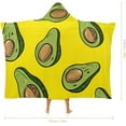 thumbnail image 2 of Funny Fruit Hooded Blanket, Cozy Wearable Blanket for Adults Flannel Soft Warm Blankets for Womens Mens Kids, 2 of 6