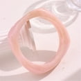 thumbnail image 6 of Trendy Irregular Geometric Bangle Resin Statement Square Shape Colorful Wristband Accessory For Women, 6 of 8