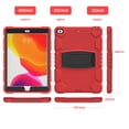 thumbnail image 3 of Shockproof Case for iPad 10.2 (9th/8th/7th Generation, 2021/2020/2019 Release), Kids Friendly Heavy Duty Rugged Hybrid Protective Tablet Cover with Kickstand, Red, 3 of 7