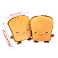 thumbnail image 2 of WINDLAND Women Cute Toast Bread Embroidery Face Hand Warmer USB Heating Half Finger Gloves Adjustable Winter Fingerless Mitens, 2 of 10