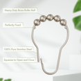thumbnail image 4 of Ganchos para cortinas de ducha Amazer Decorative, 12 unidades, acero inoxidable, 4 of 8