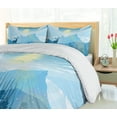 thumbnail image 5 of Ambesonne Deer Hunting Duvet Cover Set, Mountain Fauna Sunrise, 2-Calking, Cream Sea Blue, 5 of 7