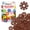 Brown, variant on PicassoTiles 108PCS Purple Interlocking Disc Building Blocks Toy Set for Kids – STEM Construction & Creative Play