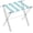 Blue & Handle - 1 Pcs, variant on Acrylic Luggage Rack for Guest Room - Foldable Suitcase Stand with Leather Straps for Bedroom Living Room Hotel Heavy-Duty, Holds up to 50-100 lb lightweight Space Saving