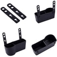 thumbnail image 2 of Reposacabezas del coche Asiento trasero Organizador Portavasos Bebida Bolsillo Bandeja de comida Universal Libera tus manos. para un tiempo más conveniente en su automóvil (negro) brillar Hogar, 2 of 4