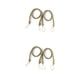 thumbnail image 4 of Inteprter 2 piezas Hotel Poliéster Cortina Holdback Dormitorio Ventana Drape Tieback Cortinas Titular Cuerda ondulada Ornamento Verde Verde 2Conjunto, 4 of 6