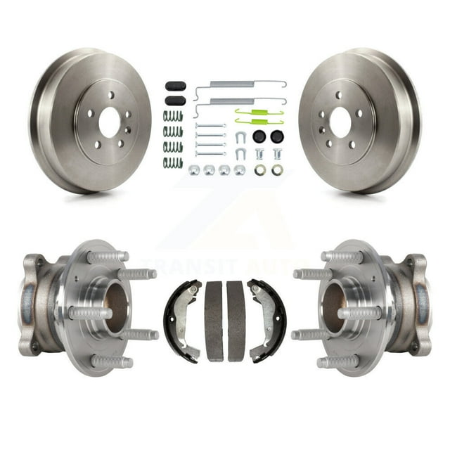 Transit Auto Rear Brake Drum Shoe Hardware and Wheel Hub Bearing Assembly Kit for Car Chevrolet Cruze Limited - Left Right Side (Driver Passenger) K7D-100179