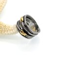 thumbnail image 7 of Titanium Steel Ring Twisted Wire Gold Infinite Heart Vintage Unisex Jewelry Accessory Daily Wear Gift Idea Now, 7 of 7