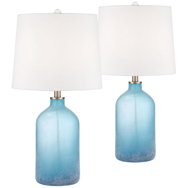 Blue Glass Jug Lamp