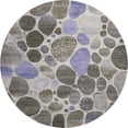 thumbnail image 2 of Addison Rugs Mayfield Premium Machine Washable Transitional Geometric Chocolate Round Rug, 8' x 8', 2 of 6