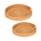 thumbnail image 1 of 2 bandejas redondas de ratán para servir, bandeja decorativa portátil, mesa de centro elegante, decoración en bandeja para frutas, pan casero, bebidas, 1 of 8