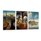 thumbnail image 1 of Cuadro Decorativo Tríptico Vertical Arte Dalí Canvas Revolution Set De 3 Cuadros 30x45 cm, 1 of 5