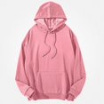 thumbnail image 2 of Babcutegg Mens Big and Tall Pullover Hoodie Long Sleeve Solid Casual Sweatshirt with Kangaroo Pocket Size L, 2 of 8