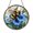 Acrylic 3.5 Inch, variant on Colorful Fuzzy Bee Blue Morning Glory Suncatcher Panel Display Glass