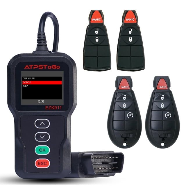 Repuesto de control remoto para llavero ATPSTOGO para Dodge RAM 2009-2012