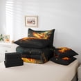 thumbnail image 4 of Erosebridal Magic Phoenix Bedding Sets Full Size, Magical Animal Bed Set, Black Gold, Reversible 7-Piece, 4 of 5