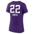thumbnail image 3 of Women's Harrison Smith Purple Minnesota Vikings Team Wordmark Player Name & Number V-Neck T-Shirt, 3 of 3
