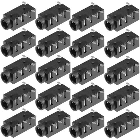 20Pcs PCB Mount 3.5mm 4 Pin Socket Stereo Jack Audio Video Connector PJ320D price history on PriceWatchPro