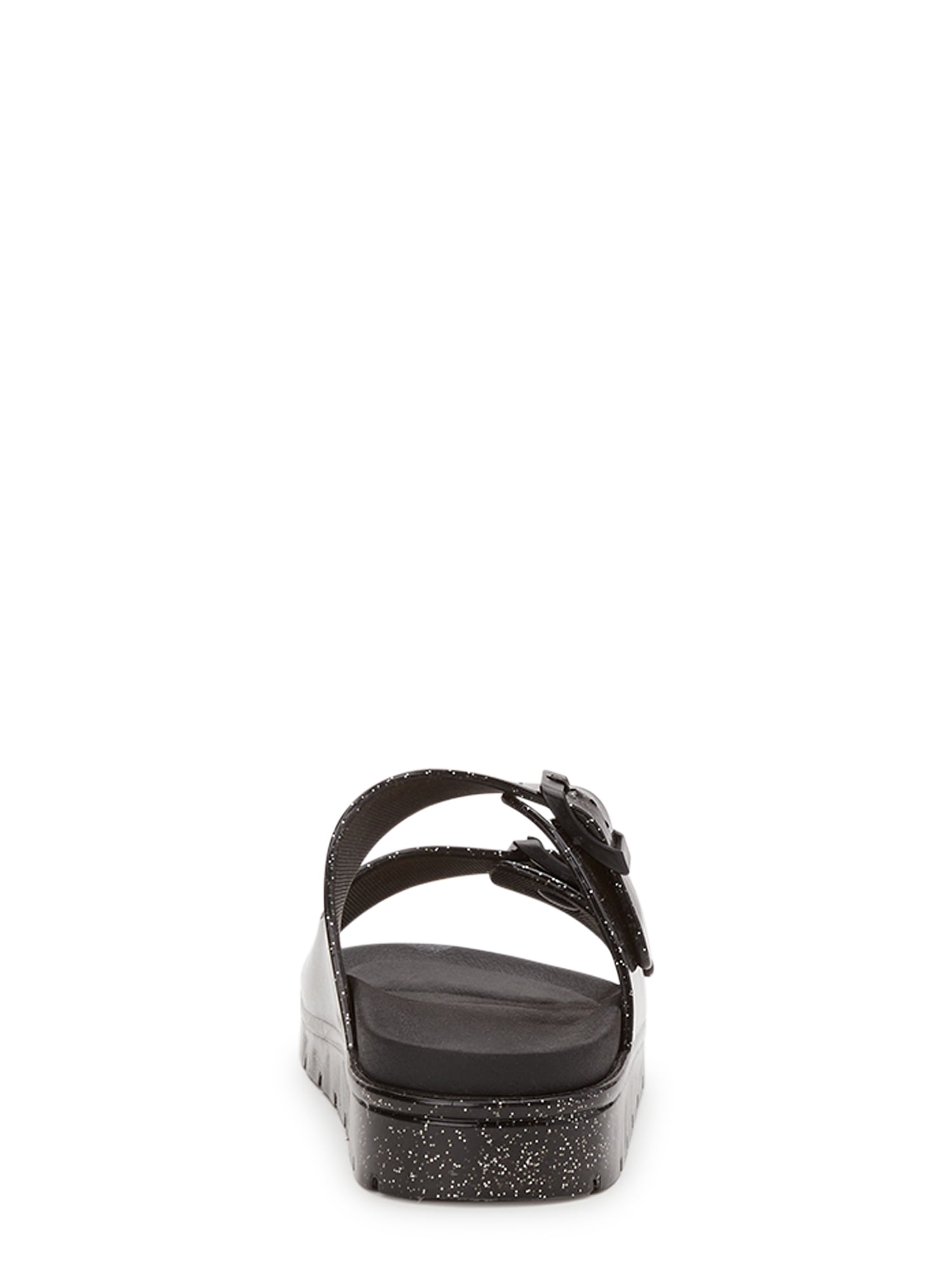 Wonder Nation Little and Big Girls Jelly Two Buckle Sandals