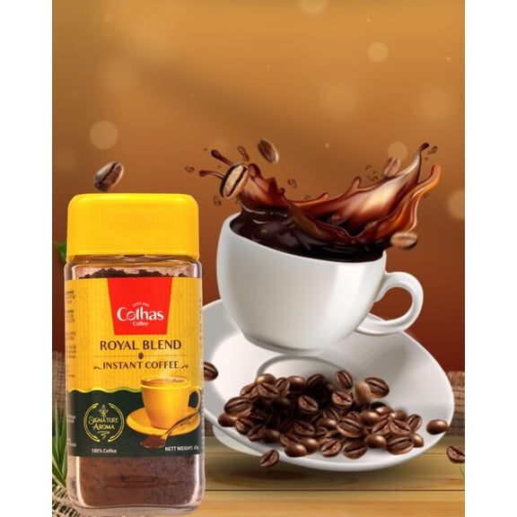 Cothas Traditional Royal Blend Medium Roast Instant Coffee, 45g, pack of 6
