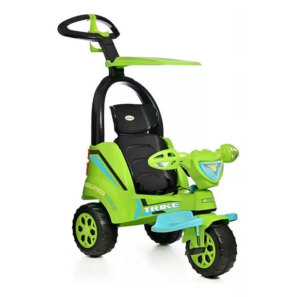 Triciclo Montable Bebe Push Car Prinsel Super Trike En Verde