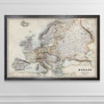 thumbnail image 3 of Pastel Map of Europe - Barnwood Framed Canvas - 18 x 24 - Black, 3 of 4