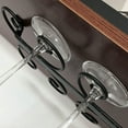 thumbnail image 5 of Ghopy Hanging Wine Glass Rack Under Cabinet Stemware Rack,Wine Glass Holder Under Shelf Storage Stemware Holder for Cabinet Kitchen Bar, 5 of 7
