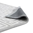 thumbnail image 5 of Modway Freydis Greek Key 5x8 Area Rug in White and Light Gray, 5 of 6