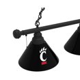 thumbnail image 2 of University of Cincinnati 3 Shade Billiard Light with Black Fixture, 2 of 5