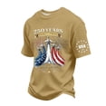 thumbnail image 3 of lnmuld Independence Day Boys "250 Years America Strong" Patriotic Graphic Short Sleeve T-Shirt Color:Gold,Size:2-3 Years, 3 of 6