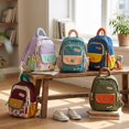 thumbnail image 5 of Kids Backpack for Girls Boys, Cute Beaded Mini School Bag, Lightweight Oxford Cloth Daypack with Pearl Chain, Travel Outdoor Kindergarten Primary School Essentials, 5 of 8