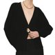thumbnail image 1 of Cárdigan de Punto para Mujer, Suéter de Larga con Cuello en V y una Sola Hoja, Ropa de Abrigo con Botones Negro L, 1 of 10