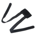 2024 Wheelchair Foot Straps Flexible Adjustable Polyester Fabric 35x70cm Black Wheelchair Safety