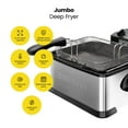 thumbnail image 4 of Chefman 4.5L Deep Fryer, XL Capacity, Adjustable Temperature & Timer - Stainless Steel, New, 4 of 7