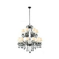 thumbnail image 2 of Elegant Lighting Diana 39" 18 Light Chandelier in Vintage Bronze/Clear, 2 of 2