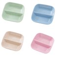 thumbnail image 4 of enqiretly Wheat Straw Square Divided Seasoning Dishes Table Sauce Container Kitchen Cutlery Snack Plate, 4 of 9