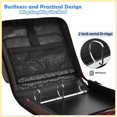thumbnail image 4 of Zipper Binder with Shoulder Strap 2 inch 3 Ring Waterproof File Folder Organizer Bag 500 Sheet Elegant Heart-shaped Gift Box, 4 of 8